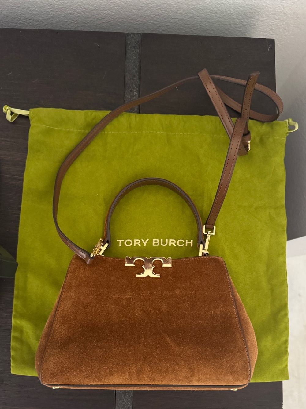 Tory Burch MINI ELEANOR SUEDE SATCHEL